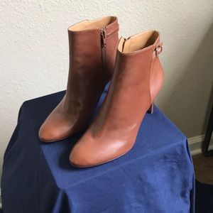 Nine West Leather Bootie Heels